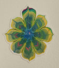 "Radiant Petal Burst" 3" waterproof vinyl sticker