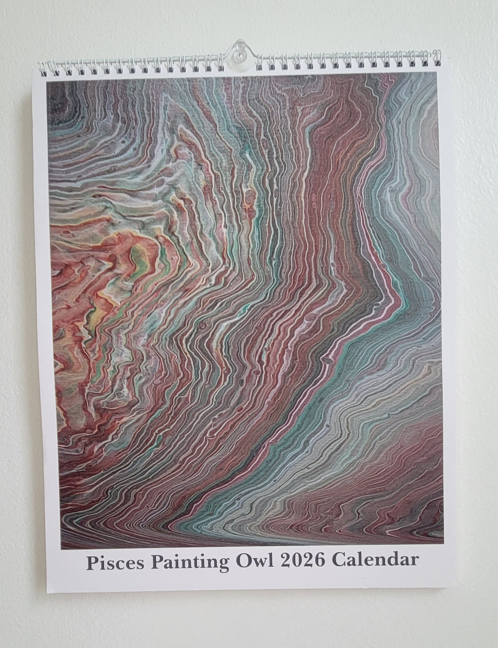 Waves of 2026: A Pisces Painting Owl Calendar