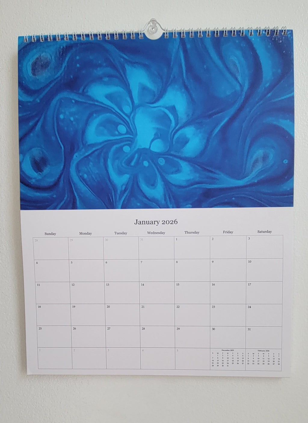 Waves of 2026: A Pisces Painting Owl Calendar