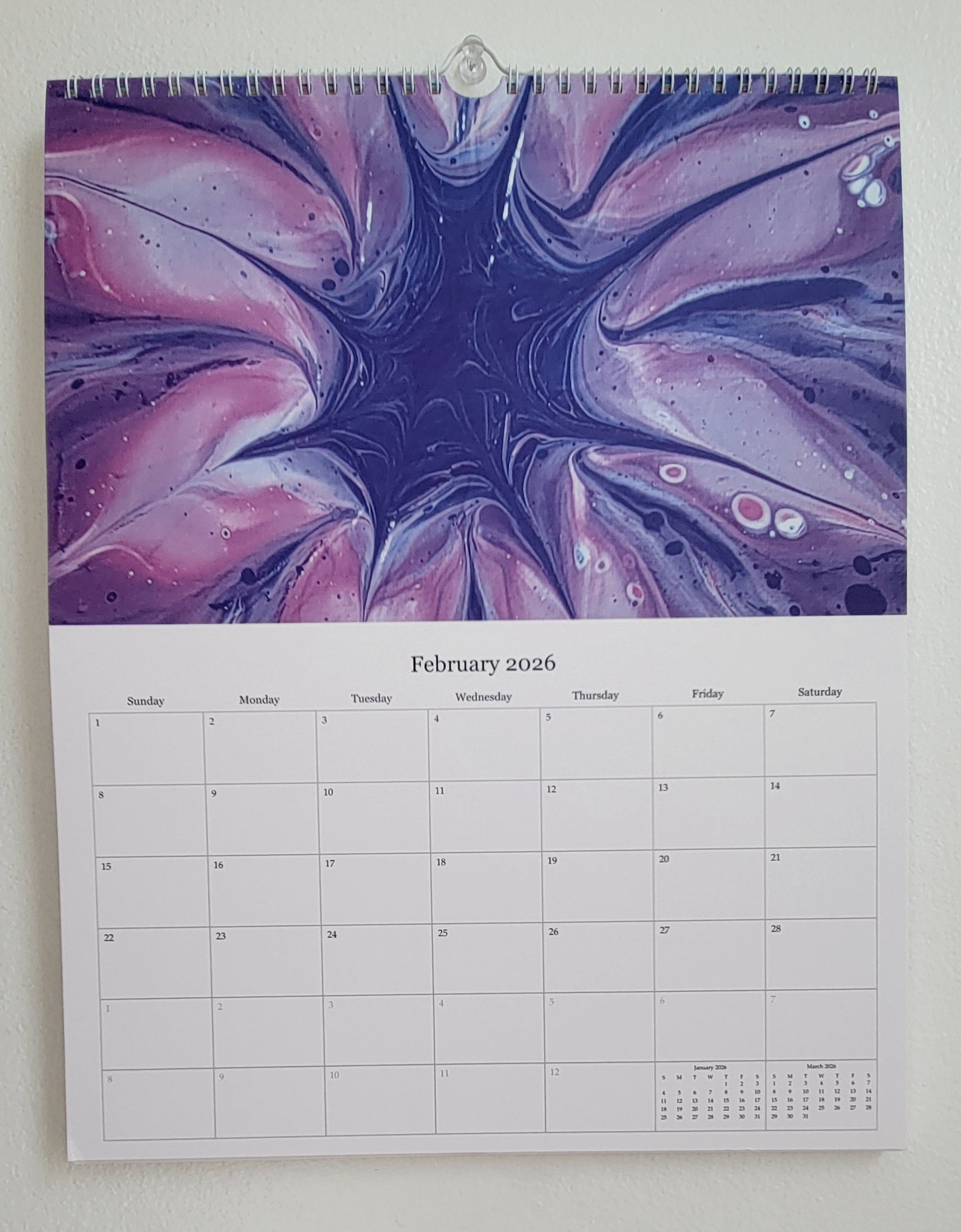 Waves of 2026: A Pisces Painting Owl Calendar