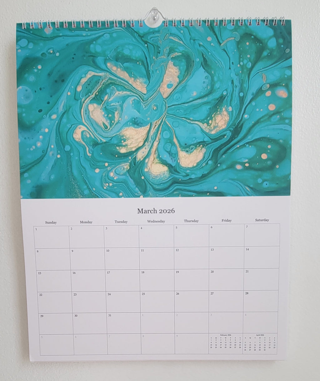 Waves of 2026: A Pisces Painting Owl Calendar