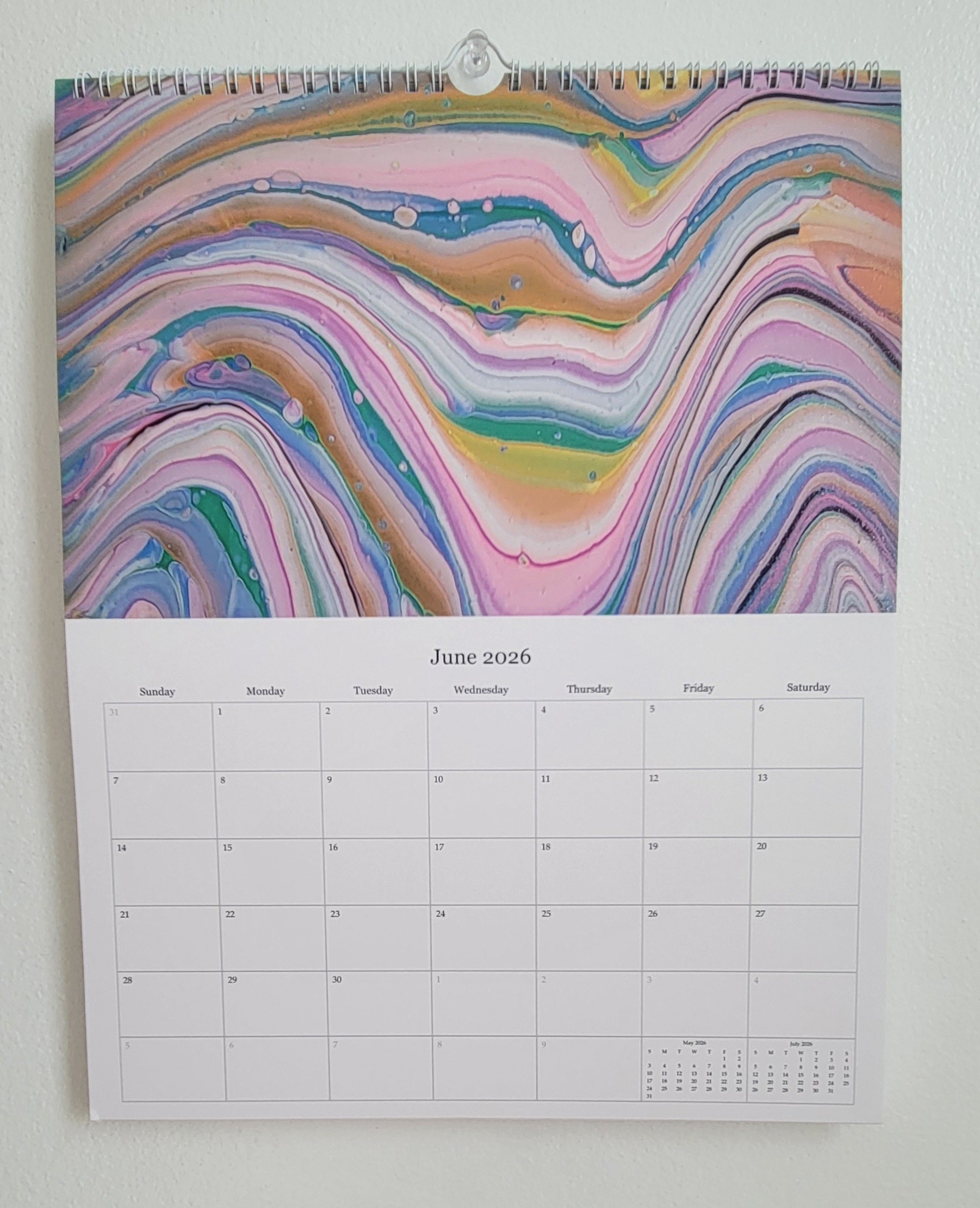 Waves of 2026: A Pisces Painting Owl Calendar