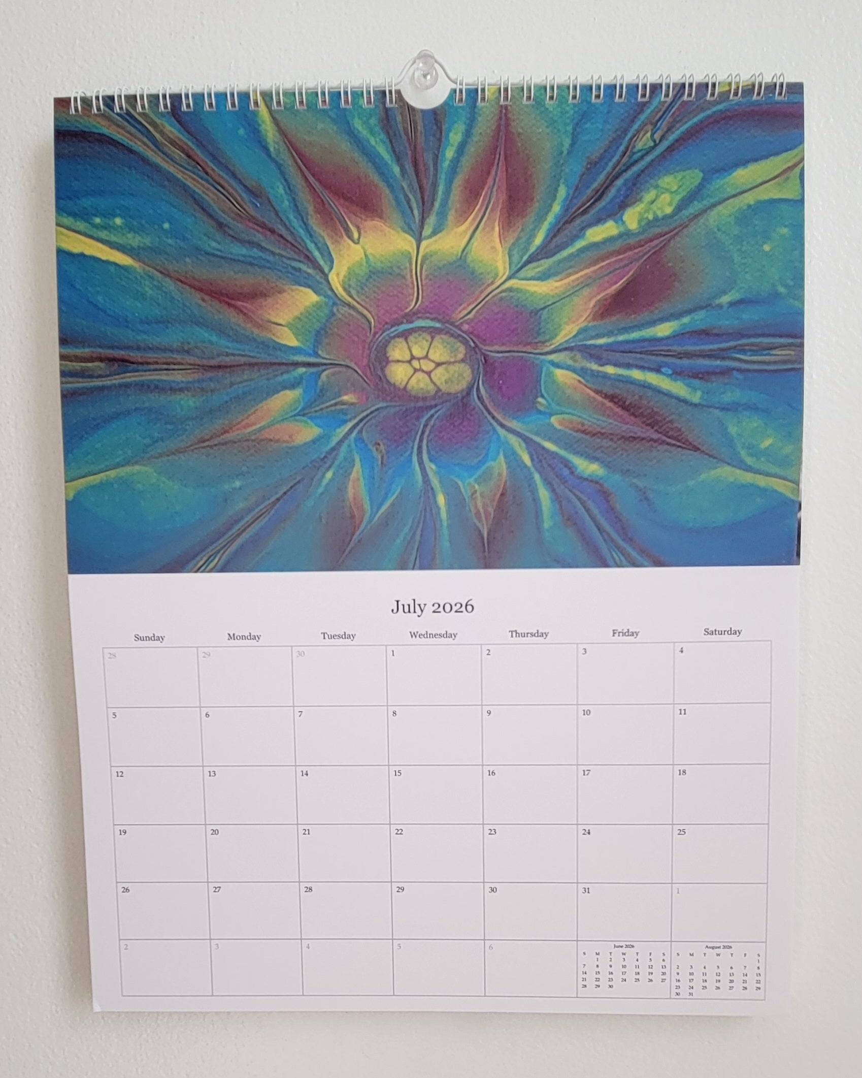 Waves of 2026: A Pisces Painting Owl Calendar