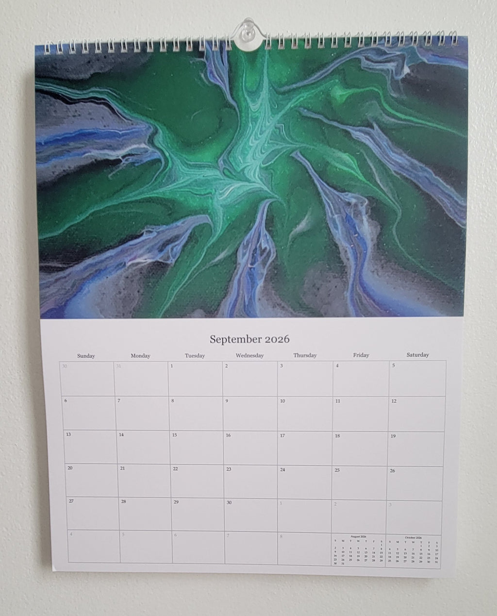 Waves of 2026: A Pisces Painting Owl Calendar