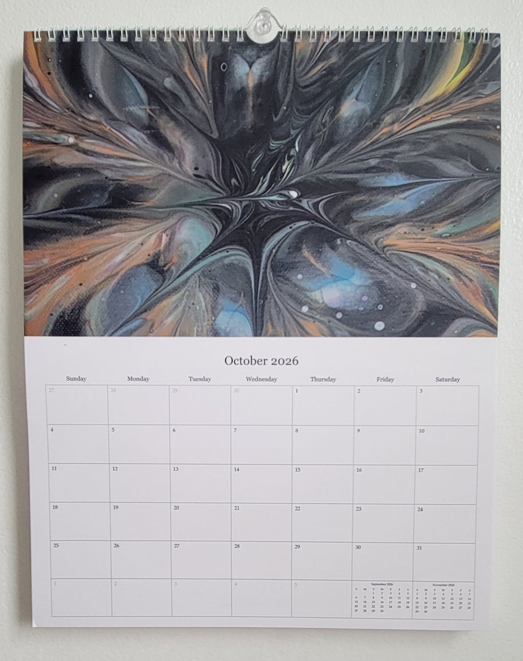 Waves of 2026: A Pisces Painting Owl Calendar