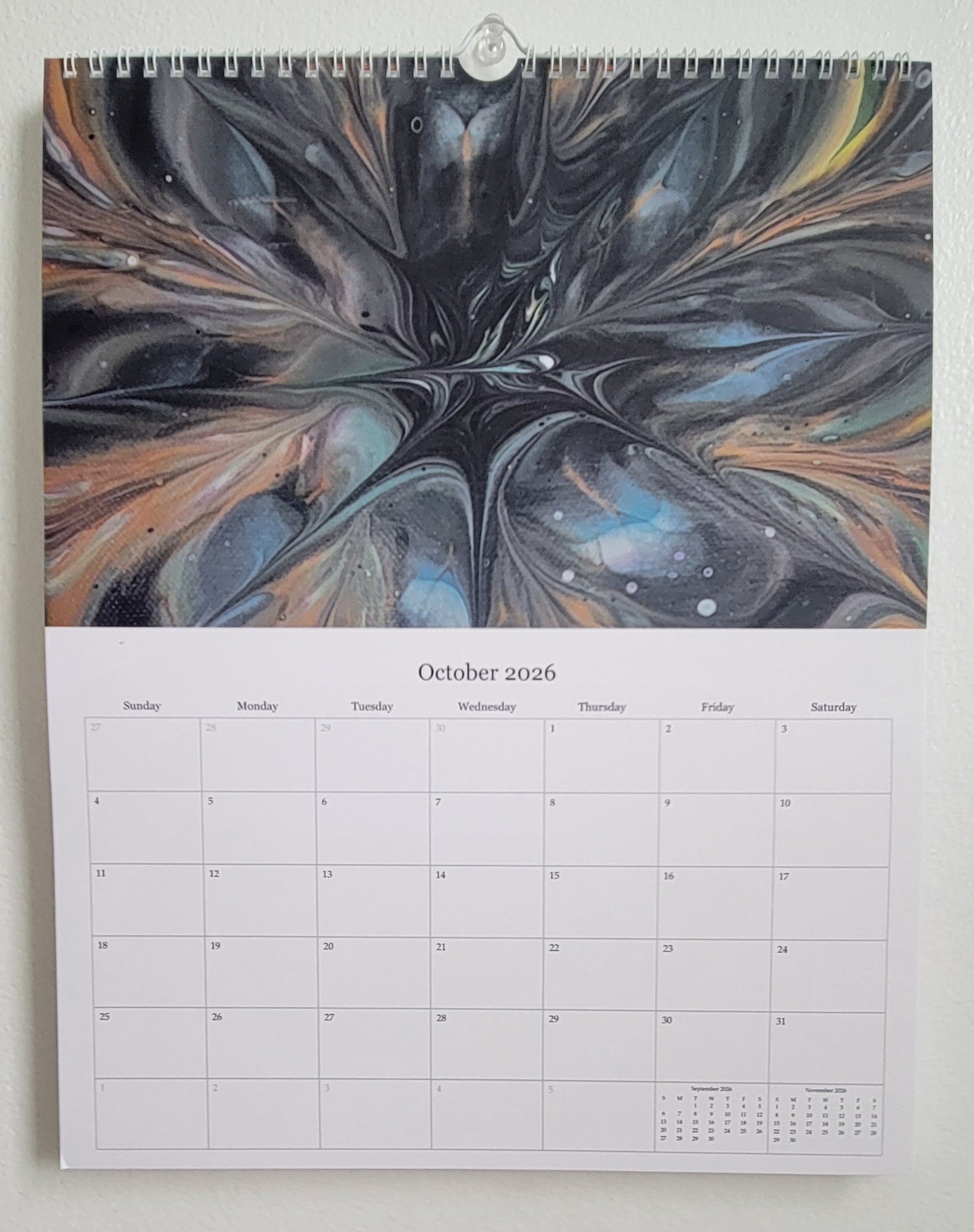 Waves of 2026: A Pisces Painting Owl Calendar