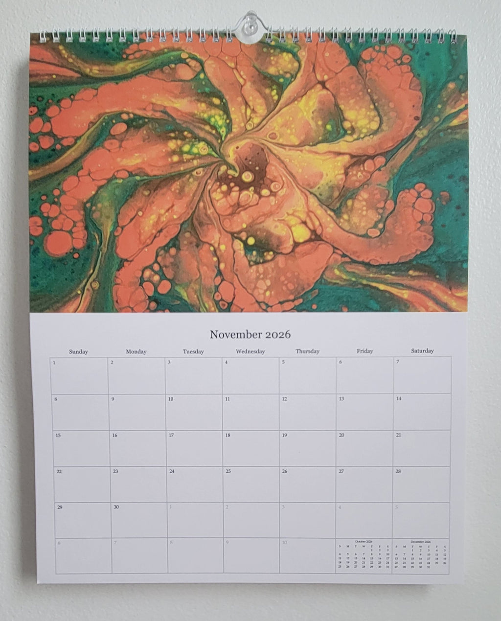 Waves of 2026: A Pisces Painting Owl Calendar