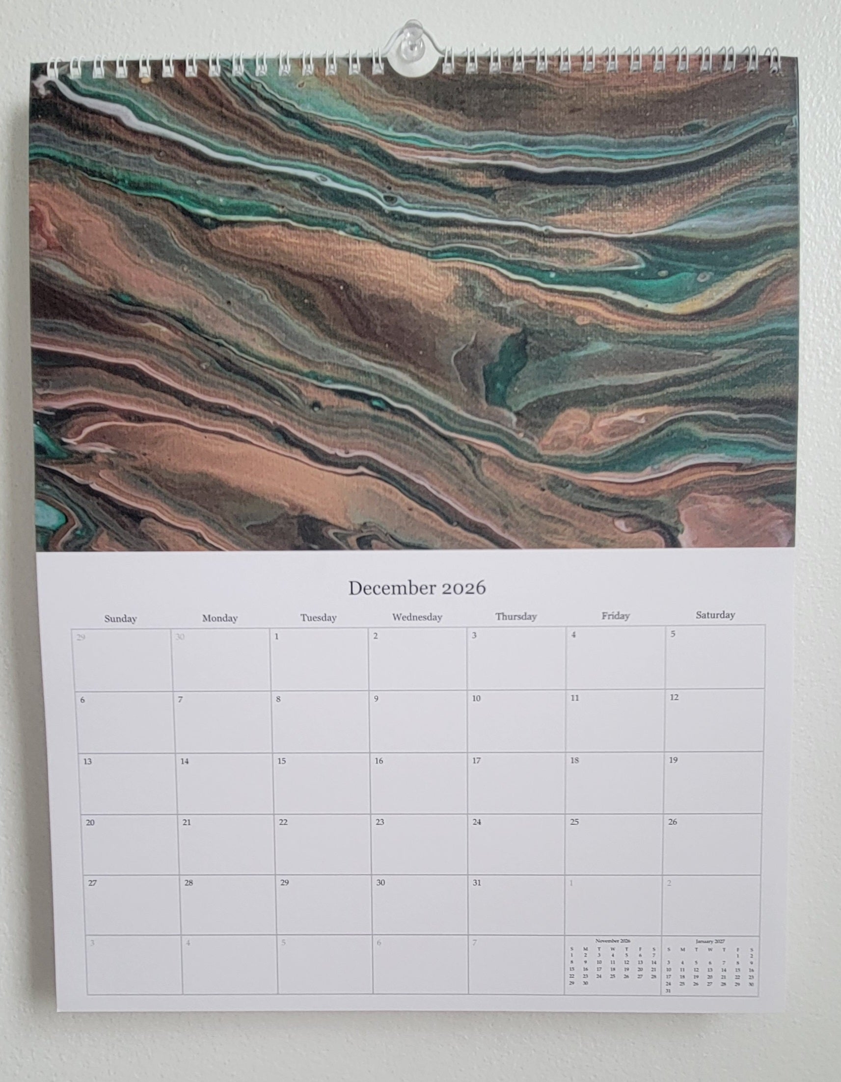 Waves of 2026: A Pisces Painting Owl Calendar